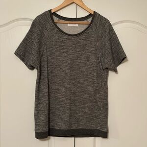 Everlane Marled Gray Tunic Short Sleeve Sweatshirt